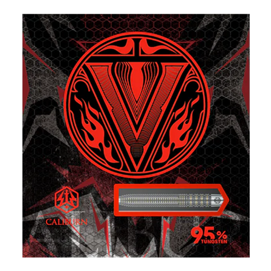 Ocelové šipky Caliburn V-Series V2 Zu sehen sind Caliburn V-Series V2 Steeldarts. Sie sind ideal für den professionellen Einsatz.