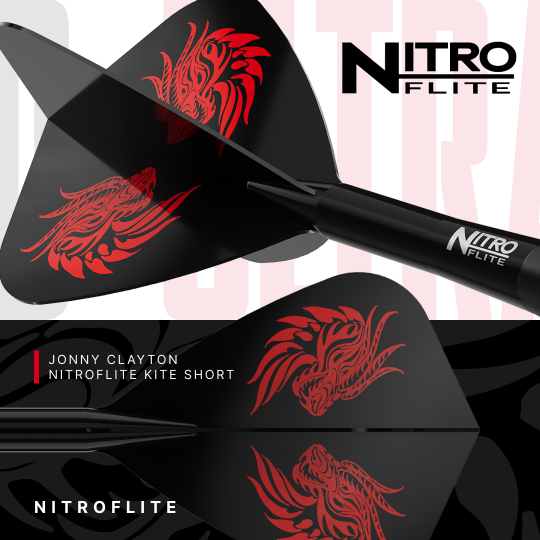 Ocelové šipky Red Dragon Jonny Clayton RD-ULTRA Switch Point - 22g Auf dem Bild sind die Red Dragon Jonny Clayton RD-ULTRA Switch Point Steeldarts mit 22 Gramm zu sehen. Die Darts werden aus einer anderen Perspektive dargestellt.