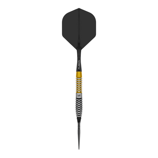 Stříkací body Winmau Exion Torpedo Steeldarts Dieses Bild stellt einen einzelnen Winmau Exion Torpedo Switch Point Steeldart dar. Der Fokus liegt auf einem Dartpfeil mit charakteristischem Design.