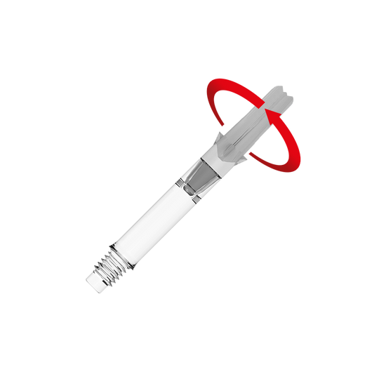 Abgebildet ist ein L-Style L-Shafts Silent Straight Clear ohne Kappen in 39 mm. Es handelt sich um eine Symbolansicht des Artikels.