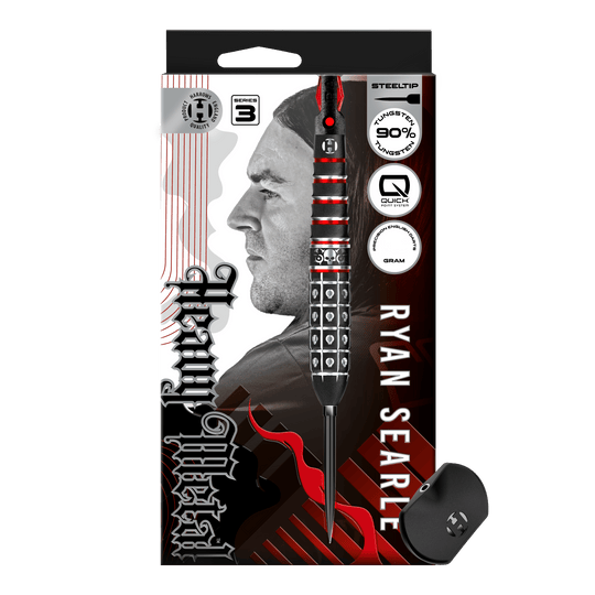 Harrow's Ryan Searle Series 3 Quick Point Steel Darts Hier sind die Harrows Ryan Searle Series 3 Quick Point Steeldarts abgebildet. Diese Steeldarts sind für präzises Dartspiel entwickelt.