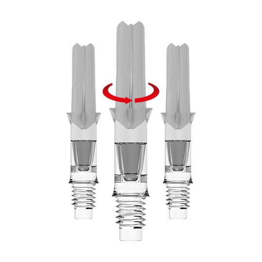 Ein Symbol eines transparenten L-Shafts ohne Kappen, 26mm, wird gezeigt. Es zeigt die Produktvariante als Symbolansicht.