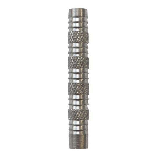 McDart vroubkované žraločí hlaveň na softdarty - 18g Abgebildet ist das Produkt McDart Knurled Shark Softdart Barrels - 18g. Das Bild zeigt einen strukturierten Softdart-Barrel.