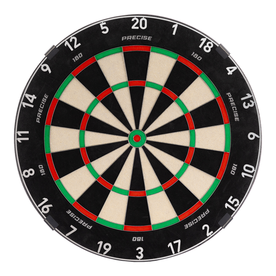 Precise 180 Endorphine Steel terč s číslovaným kroužkem - antracitový Das Bild zeigt das Precise 180 Endorphine Steeldartboard mit Nummernring in Gunmetal. Es handelt sich um eine moderne Dartscheibe für Präzisionswürfe.