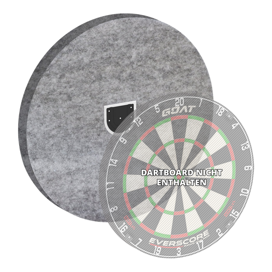 Tlumicí systém GOAT Silencer Veil Das Bild zeigt das GOAT Silencer Veil Dampening Schallschutz System. Es ist ein Produkt zur Geräuschdämmung beim Dartspielen.