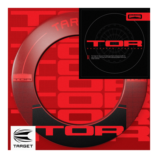 Target TOR Surround Das Produkt Target TOR Surround wird von der Seite gezeigt. Die Umrandung ist rund und gleichmäßig.