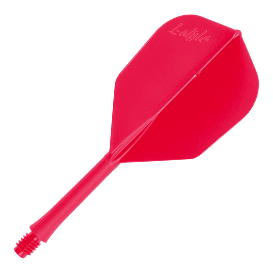 Gezeigt wird ein Produkt mit dem Dateinamen LSF-903_L-Style_BarFlight_Rot_1. Das Bild stellt vermutlich einen roten Dart-Flight dar.