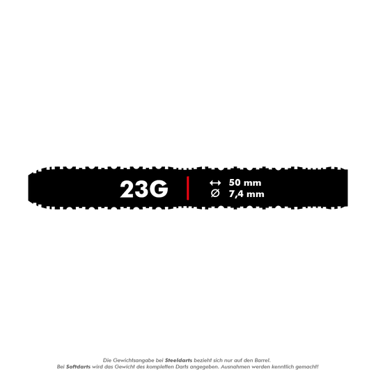 Šipky Shot ZEN Straight Turbo Point ocelové - 23g Abgebildet sind die Shot ZEN Straight Turbo Point Steeldarts mit einem Gewicht von 23g. Diese Darts sind für präzises Spielen konzipiert.