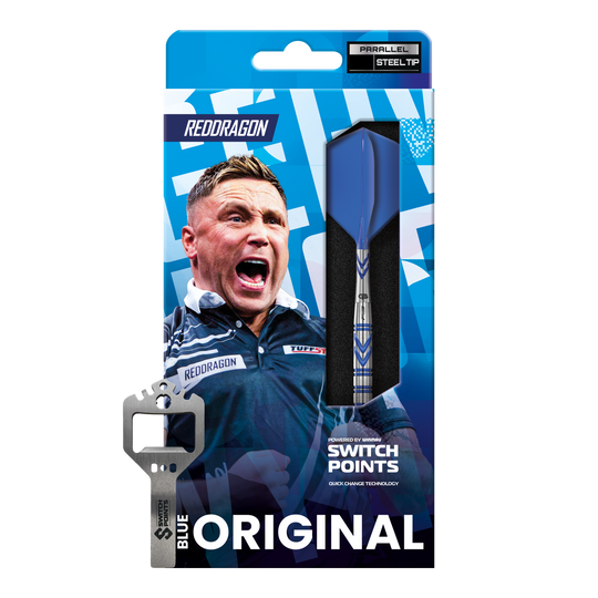Ocelové šipky Red Dragon Gerwyn Price Blue Original Switch Point Gezeigt werden hier die Red Dragon Gerwyn Price Blue Original Switch Point Steeldarts. Das Modell bietet eine zuverlässige Handhabung und modernes Design.