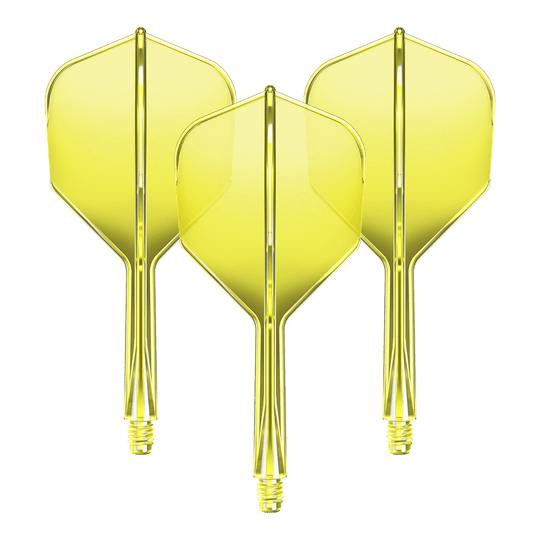 Systém letové hřídele GOAT A1R No6 - neonově žlutá Das Bild zeigt das Flight-Shaft-System GOAT A1R No6 in Neon-Gelb mit einer Länge von 26mm. Es handelt sich um ein Set für Dartpfeile.
