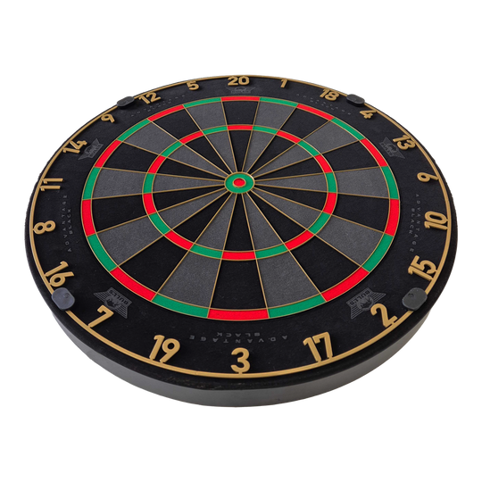Ocelový terč Bulls NL Advantage Black Edition Dieses Foto stellt das BullsNL Advantage Black Edition Steeldartboard dar. Es ist ein weiteres Bild dieses Dartboards.