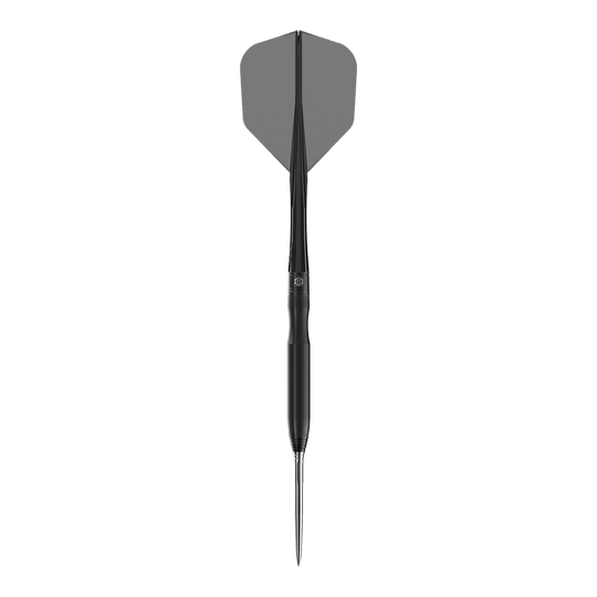 Ocelové šipky Caliburn Chord C1 - 21,5 g Hier ist der Caliburn Chord C1 Steeldart mit 21,5g zu sehen. Der Dartpfeil ist aus der Nähe fotografiert.