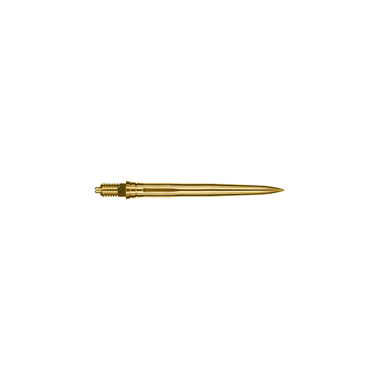 Špičky šipek Caliburn EZ-EVO - Hladké - Zlaté Abgebildet sind goldene Dartspitzen mit einer Länge von 28mm. Sie gehören wahrscheinlich zur Serie Caliburn EZ-EVO Smooth.