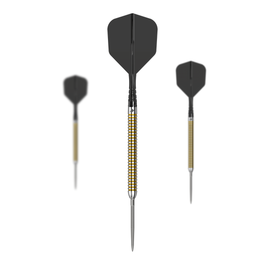Ocelové šipky Mission Mike De Decker V2 R2.5 Dies ist ein Produktfoto von Mission Mike De Decker V2 R2.5 Steeldarts. Die Darts werden im Set dargestellt.