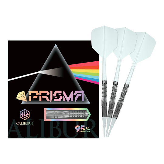 Měkké šipky Caliburn Prisma P1 - 19g Das Bild zeigt den vollständigen Caliburn Prisma P1 Softdart mit 19g. Dieses Produkt eignet sich ideal für Softdartspieler.