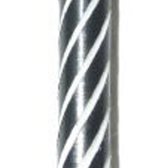 5965190e7e115c83 Dies ist ein schwarzer Nylon-Schaft für Darts mit weißen, spiralförmigen Linien. Das Produkt trägt den Namen "Spiroline Nylon Shafts (ohne Ring) Schwarz/Weiß".