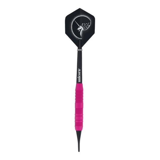 Unicorn Core Plus Rubberised Pink Softdarts - 19g