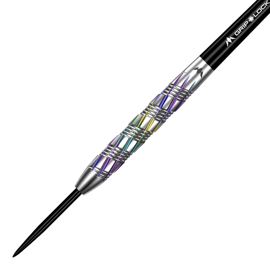 Ocelové šipky Mission Shuriken Mission Shuriken Steeldarts sind präzise gefertigte Steeldarts. Das Bild zeigt die spezielle Form und das Design dieses Pfeils.