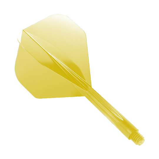 Standardní letový systém Condor Axe Yellow Das Bild zeigt das Produkt "Condor Axe Yellow Flight-System Standard". Es handelt sich um ein einteiliges gelbes Dartflight- und Shafts-System.