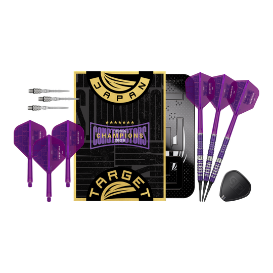 Šipky Target Japan Sirius GEN4 Constructors Champions Limited - 21g Target Japan Sirius GEN4 Constructors Champions Limited Darts, 21g Version. Das Produktfoto zeigt das gesamte Dart-Set.