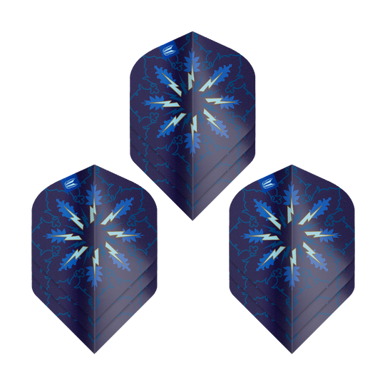 Abgebildet ist das Produkt Target ProUltra Phil Taylor Power Gx2 No2 Standard Flights - 3 Sets. Es handelt sich um Dart-Flights im speziellen Design von Phil Taylor.