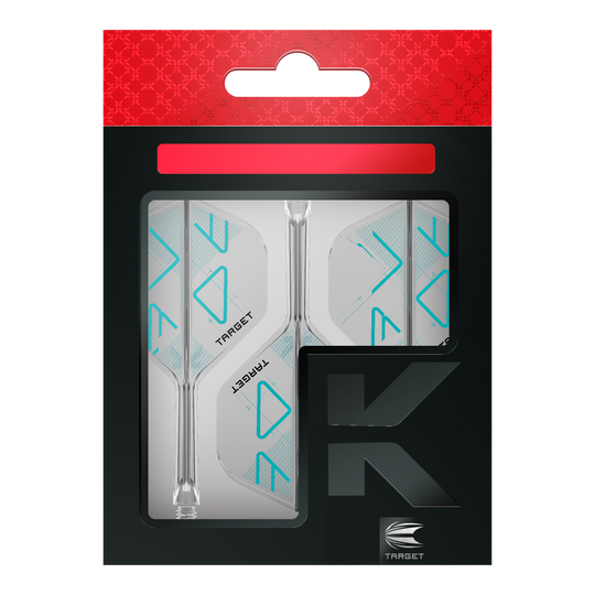Abgebildet ist das Target K-Flex Rove No2 Standard Flight-Shaft-System. Das Produkt sorgt für einen sicheren Sitz des Flugteils am Dartpfeil.