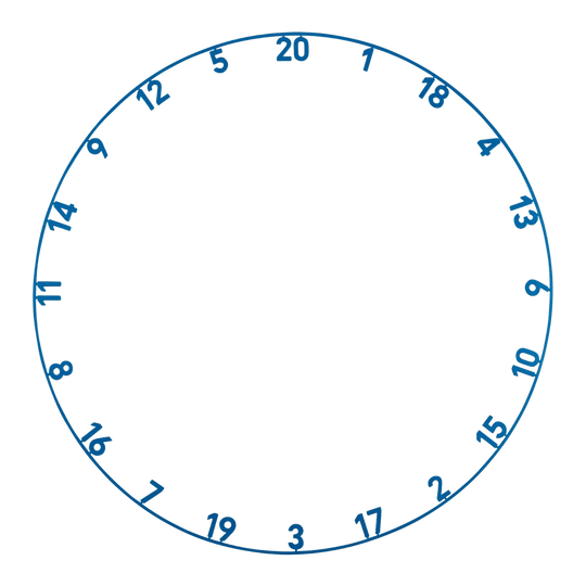 Precizní ocelový terč 180 Endorphine s číselným kroužkem - arktická modrá Das Precise 180 Endorphine Steeldartboard mit Nummernring in Arctic Blue ist abgebildet. Das Bild zeigt das Dartboard aus einer anderen Perspektive.