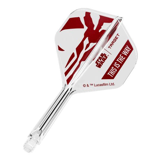 Target Star Wars K-Flex Set Mandalorian No2 Standard Flights Abgebildet ist das Produkt mit dem Dateinamen 410621_Target_StarWars_K-Flex_ThisIsTheWay_No2_Standard_Flights_26mm_1b. Das Produkt steht im Zusammenhang mit Star Wars und der Phrase 'This is the Way'.