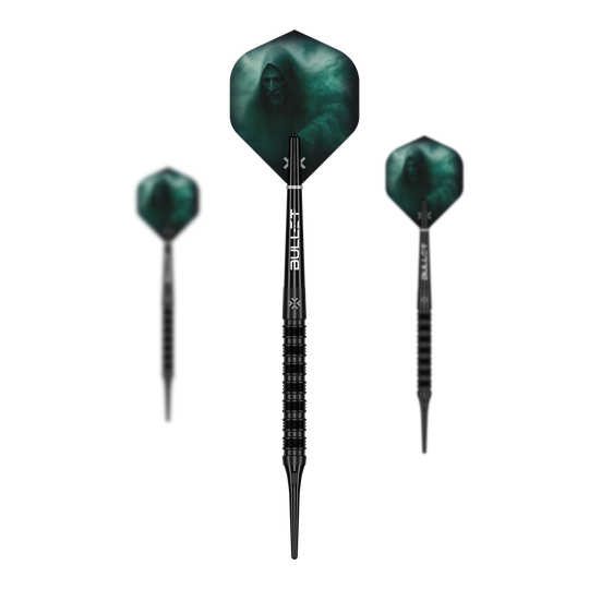 Měkké šipky Bullet Shadow - 20g Abgebildet ist das Set Bullet Shadow Softdarts - 20g. Die Pfeile sind hochwertig verarbeitet und ideal für das Softdartspiel.