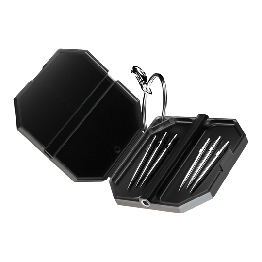 Kufr na nářadí Harrow Premium Quick Point Abgebildet ist das Harrows Premium Quick Point Tool Case. Es bietet praktischen Stauraum für Dartzubehör.
