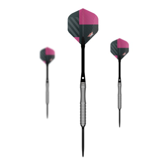 Šipky Bulls NL Volt Pink Convertible Point Steel Darts