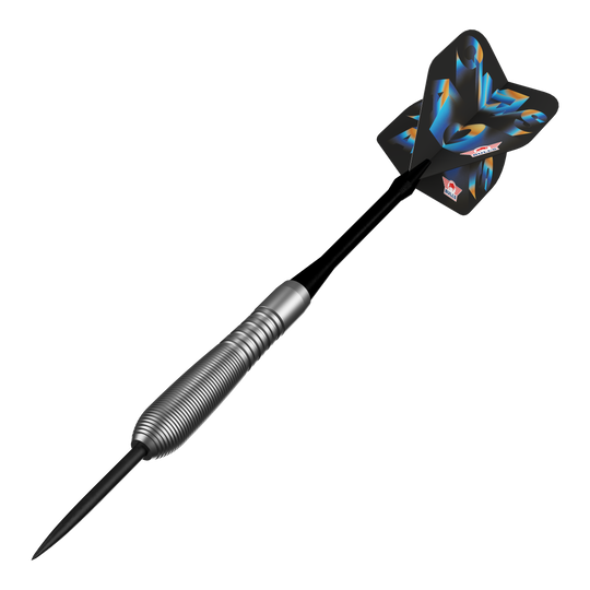 Ocelové šipky Bulls NL Chaos Blue - 23g Abgebildet sind die Bulls NL Chaos Blue Steeldarts mit einem Gewicht von 23 Gramm. Die blauen Steeldarts sind speziell für Präzision und Kontrolle entworfen.
