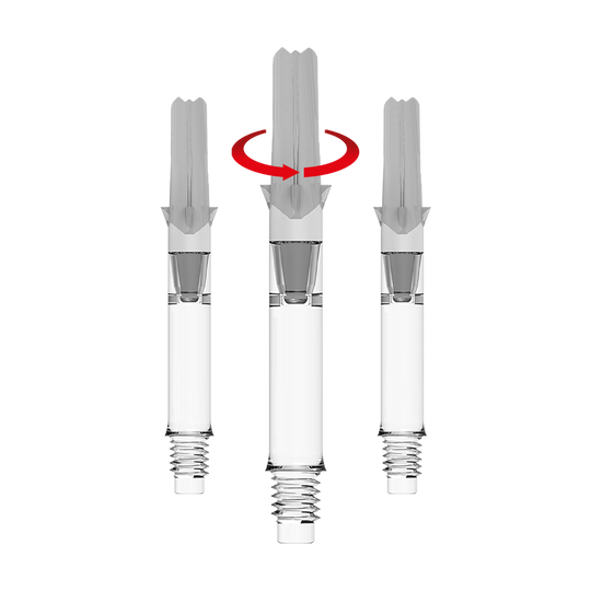 Abgebildet ist ein L-Style L-Shafts Silent Straight Clear ohne Kappen in 39 mm. Das Bild zeigt das Produkt als Symbolansicht.