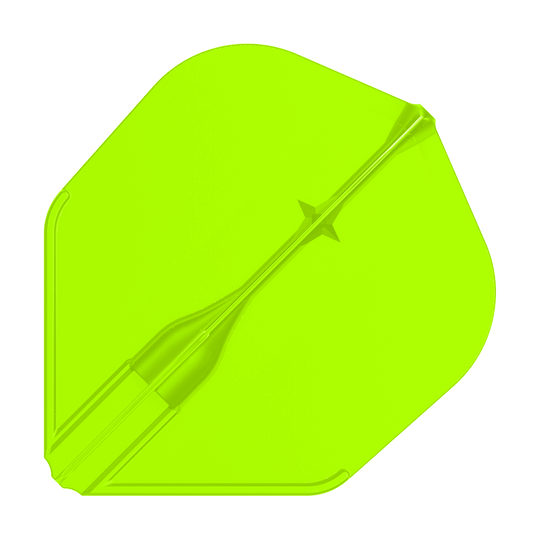 Lety L-L-Style3EZ Ein Dart-Flight mit gleichmäßiger, matter Fläche ist einzeln abgebildet. Die Flügelstruktur fällt auf.