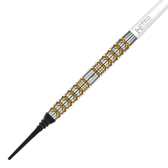 Šipky Red Dragon Paradym Gold Parallel Softdarts - 20g Zu sehen sind die Red Dragon Paradym Gold Parallel Softdarts mit 20g Gewicht. Die Darts haben eine goldene Optik und ein stilvolles Aussehen.