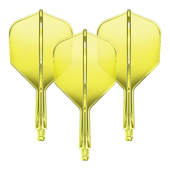 Systém letové hřídele GOAT A1R No6 - neonově žlutá Ein Flight-Shaft-System GOAT A1R No6 in Neon-Gelb mit 19mm Länge ist zu sehen. Das Set besteht aus Komponenten für Dartpfeile.