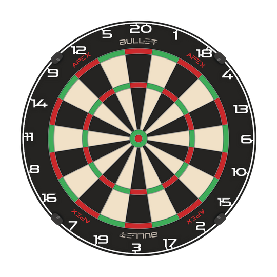 Kroužek s číslem na terč Bullet Bild mit dem Dateinamen BT1000100_Bullet_Dartboard_Zahlenring_Wei_2. Das Bild zeigt vermutlich einen weißen Zahlenring für eine Dartscheibe.