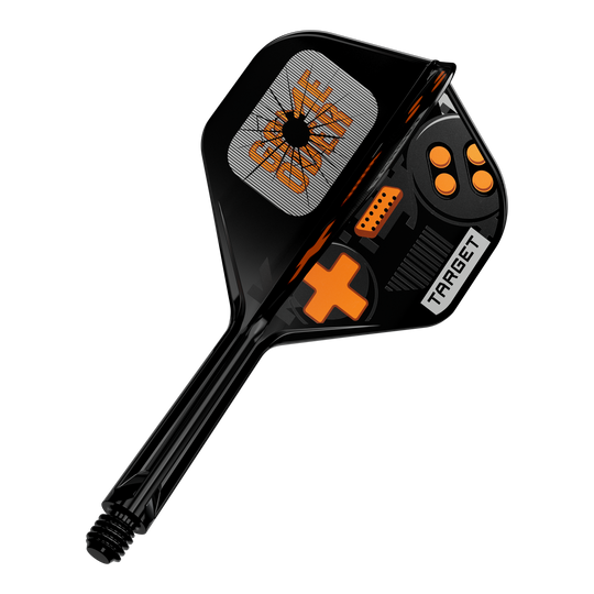 Target K-Flex GameOver No2 Standard Flights, 26 mm. Auf dem Bild sind die Flights einzeln zu sehen.