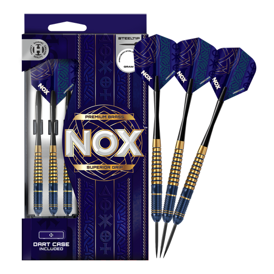 Šipky Harrows Nox Premium Brass Steel Abgebildet sind die Harrows Nox Premium Brass Steeldarts. Dieses Produkt zeichnet sich durch hochwertige Verarbeitung aus.