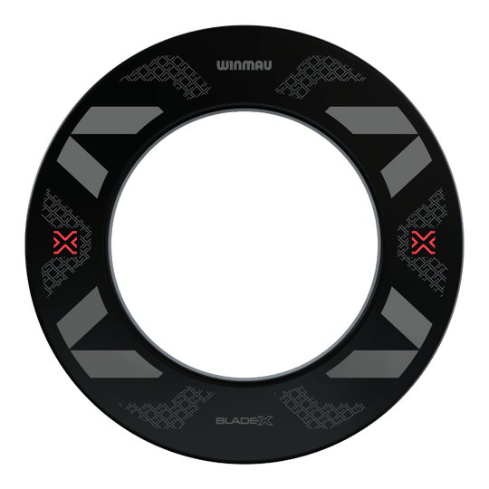 Kryt terče Winmau Blade X Hier ist das Produkt Winmau Blade X Dartboard Surround abgebildet. Die Umrandung schützt den Bereich um das Dartboard vor Abprallern.