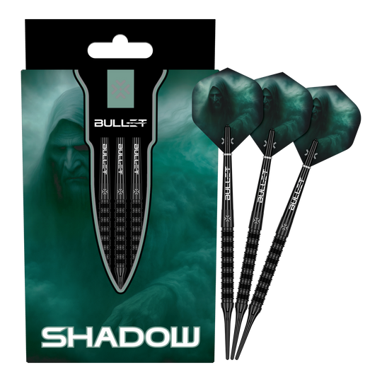 Měkké šipky Bullet Shadow - 20g Das Foto zeigt die Bullet Shadow Softdarts - 20g in Gesamtansicht. Diese Darts eignen sich bestens zum präzisen Werfen.