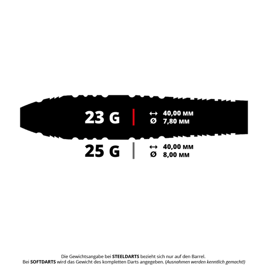 Ocelové šipky Caliburn Rix EZ-EVO R3