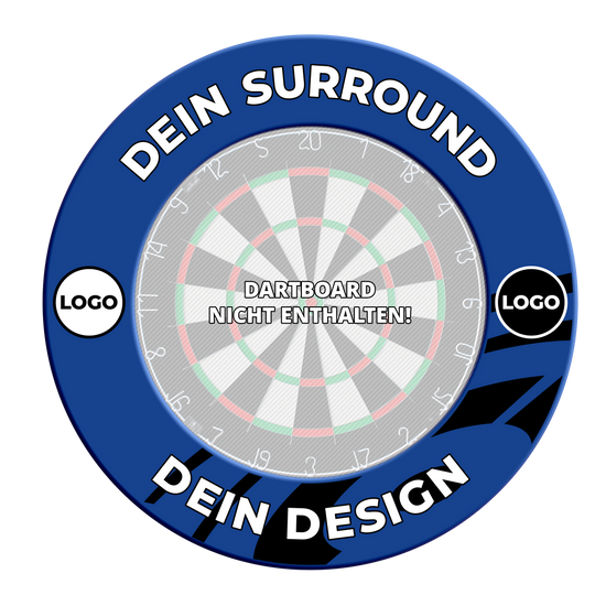 Obložení terče s vaším designem Abgebildet ist ein Artikel namens MSF-Blau_Dartboard_Surround_Wunschdruck_Blau_3. Es werden keine weiteren Produktinformationen bereitgestellt.