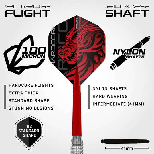 Šipky Red Dragon Jonny Clayton Brass Steel - 21 g Auf dem Bild sind die Red Dragon Jonny Clayton Brass Steeldarts - 21 g abgebildet. Diese Darts eignen sich perfekt für Steeldart-Fans.