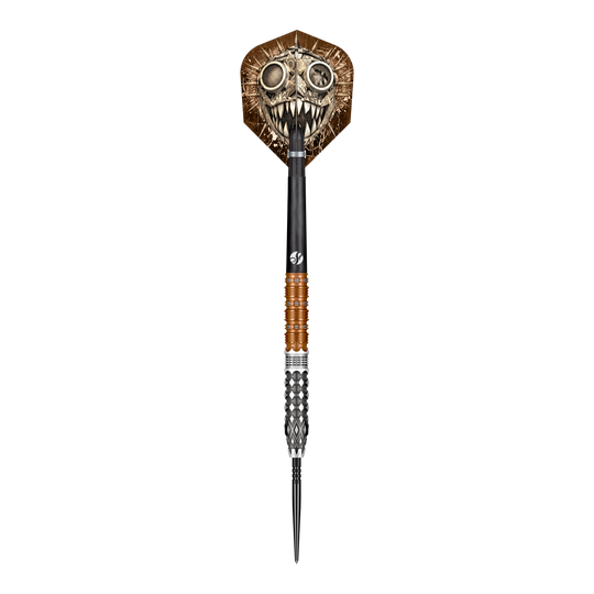 Ocelové šipky Shot Gnarly Gnasha Turbo Point - 23g Hier sieht man den Shot Gnarly Gnasha Turbo Point Steeldart mit 23g aus einer anderen Perspektive. Das Produkt überzeugt durch seine hochwertige Verarbeitung.
