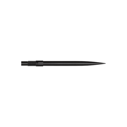 Špičky šipek Harrows Quick Point - černé Das Bild zeigt das Produkt mit dem Namen 'QP23974_Harrows_QuickPoint_Dartspitzen_Schwarz_30mm_2'. Es sind schwarze Dartspitzen abgebildet.