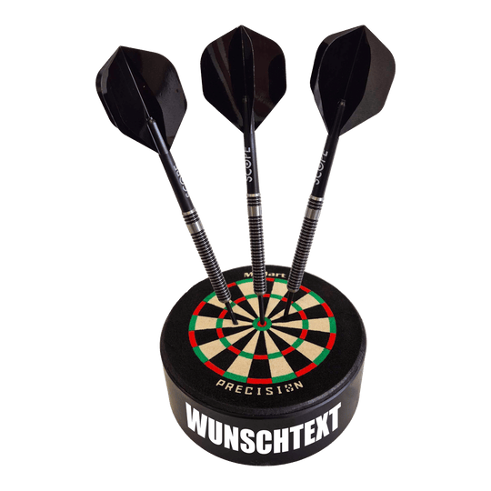 Terč McDart Precision Mini s vlastním textem Hier sieht man ein Produktfoto mit dem Dateinamen 765_McDart_Mini_Precision_Dartboard_Darthalter_1_Impact. Nähere Angaben zum Produkt fehlen.
