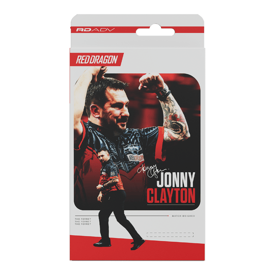Měkké šipky Red Dragon Jonny Clayton RD-ADV - 18g Das Bild zeigt die Red Dragon Jonny Clayton RD-ADV Softdarts - 18g. Ein Softdart ist aus einer leicht anderen Perspektive zu sehen.