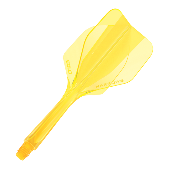 Systém letákové hřídele Harrows Solo No6 - žlutý Zu sehen ist das Harrows Solo No6 Flight-Shaft-System in Gelb. Es ist ein wichtiges Dartzubehör.