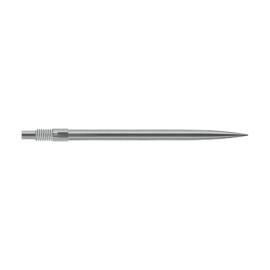 Špičky na šipky Harrows Quick Point - stříbrné Das Bild zeigt vermutlich silberne Dartspitzen von Harrows in 40mm Länge. Der Dateiname lautet 'QP23950_Harrows_QuickPoint_Dartspitzen_Silber_40mm_2'.
